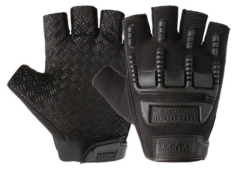 Half finger gloves men's outdoor tactical combat non-slip motorcycle riding fitness military fan supplies training gloves - Image 1
