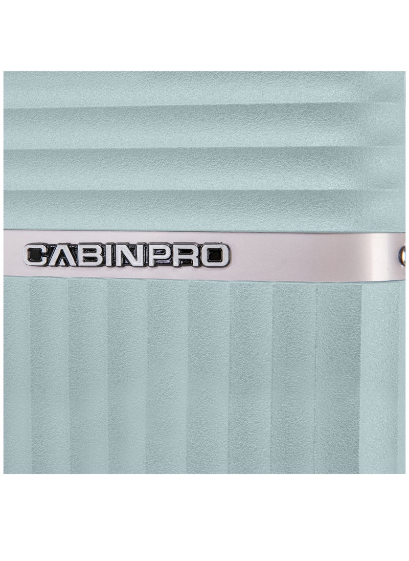 CABINPRO - حقيبة سفر خفيفة الوزن من مادة البولي بروبلين قابلة للتوسيع وحقيبة صلبة للحمل مع سحاب آمن و4 عجلات دوارة مزدوجة 360 درجة CP002 نعناعي - Image 1
