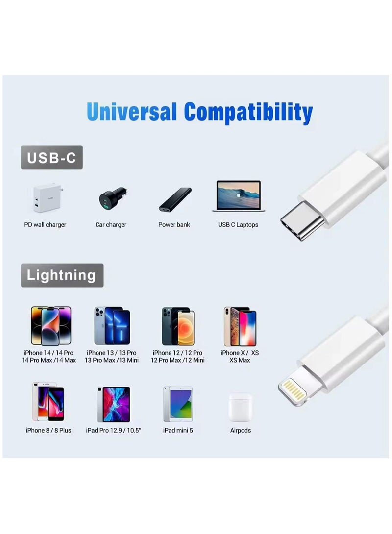 كابل USB-C إلى Lightning بطول 1 متر، شحن سريع - Image 3