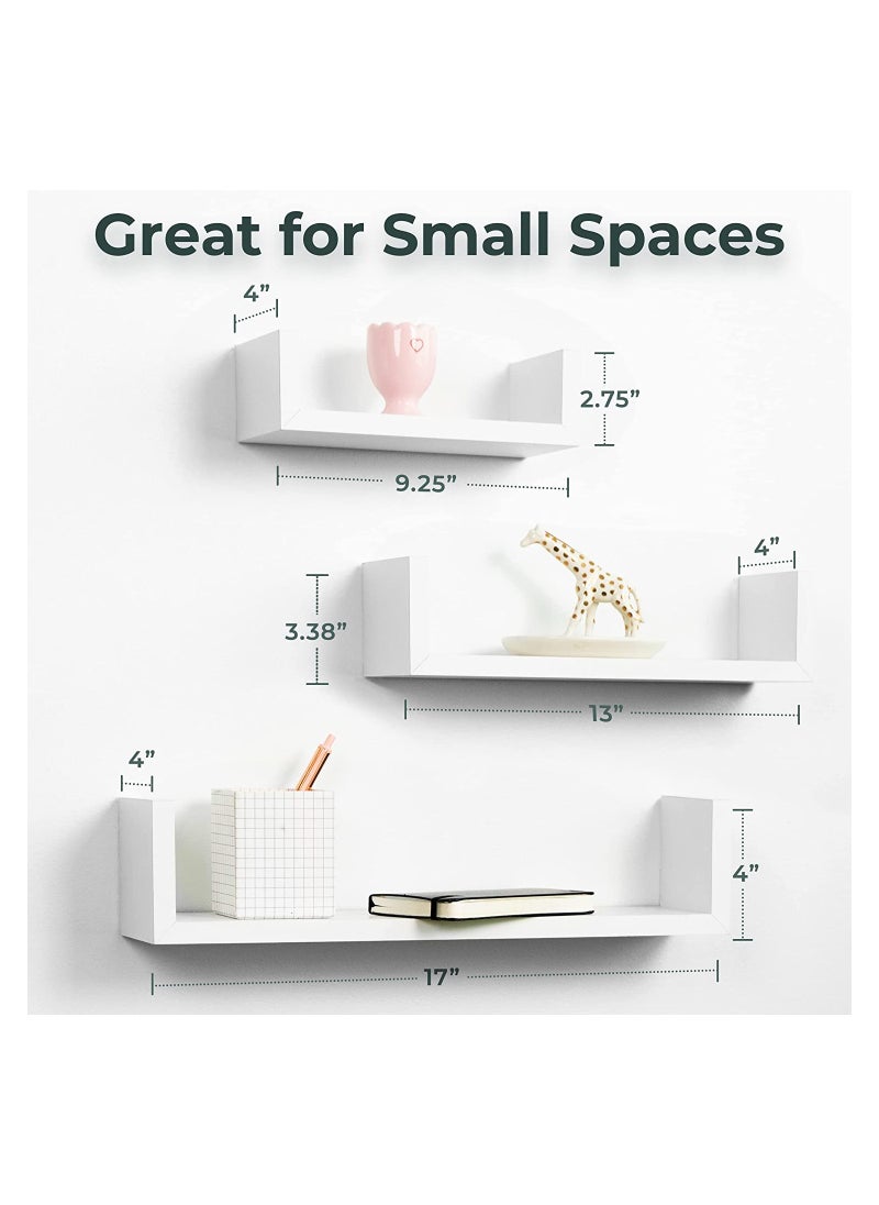 Eworld - Set of 3 Wall Mounted Floating Shelf for Decorative and other Stuff - Image 1