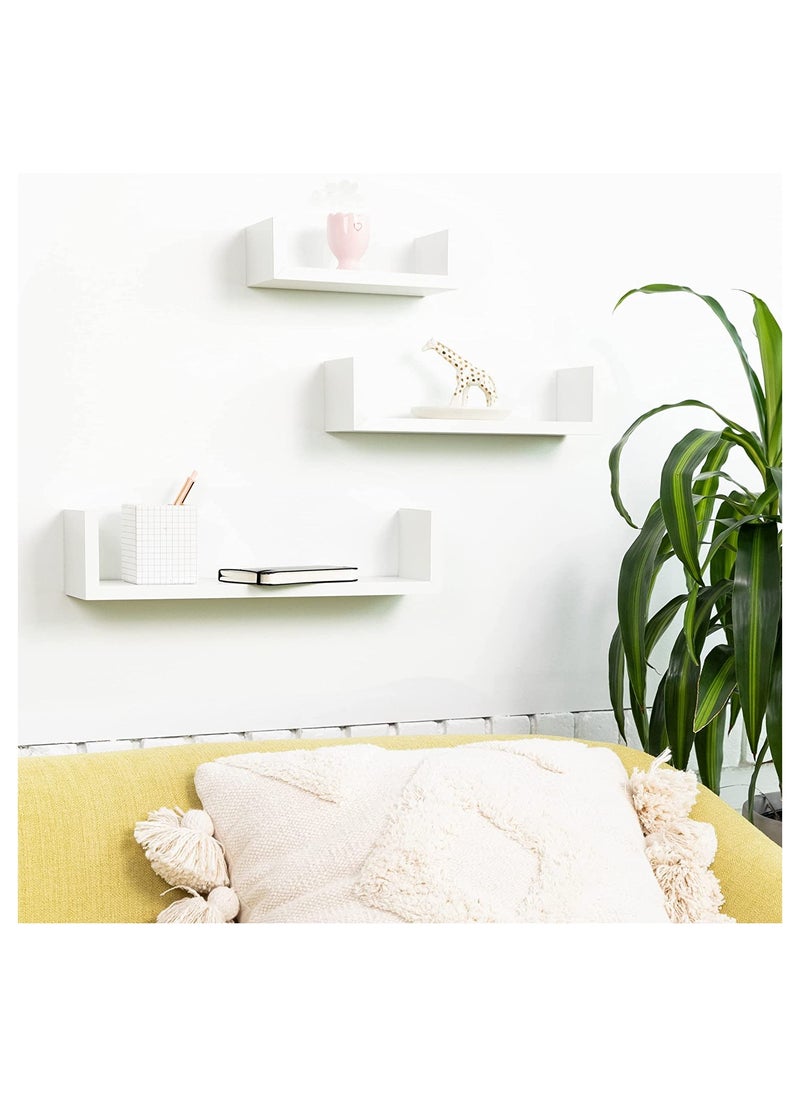 Eworld - Set of 3 Wall Mounted Floating Shelf for Decorative and other Stuff - Image 1