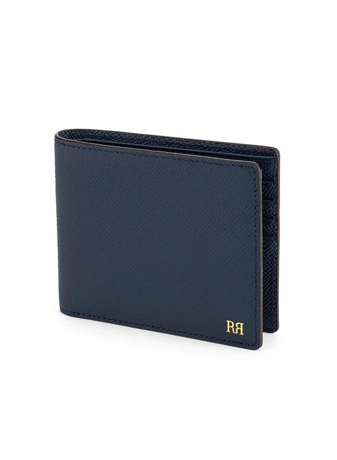 Riblor Serafino 8 Card Italian Leather Wallet Blue - Image 3