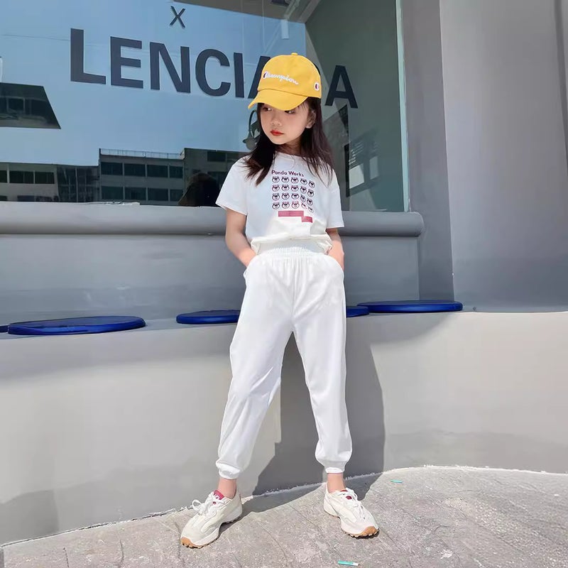 Children'S Sun Protection Pants 2024 Thin Girls' Sports Pants C Casual Loose Ice Silk Boys' Anti-Mosquito Pants - Image 5