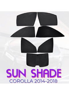 TOYOTA COROLLA 2014-2018 High-Quality Car Sunshade All Side Sunshade UV and Heat Protection Front Back Sides Sun Shades