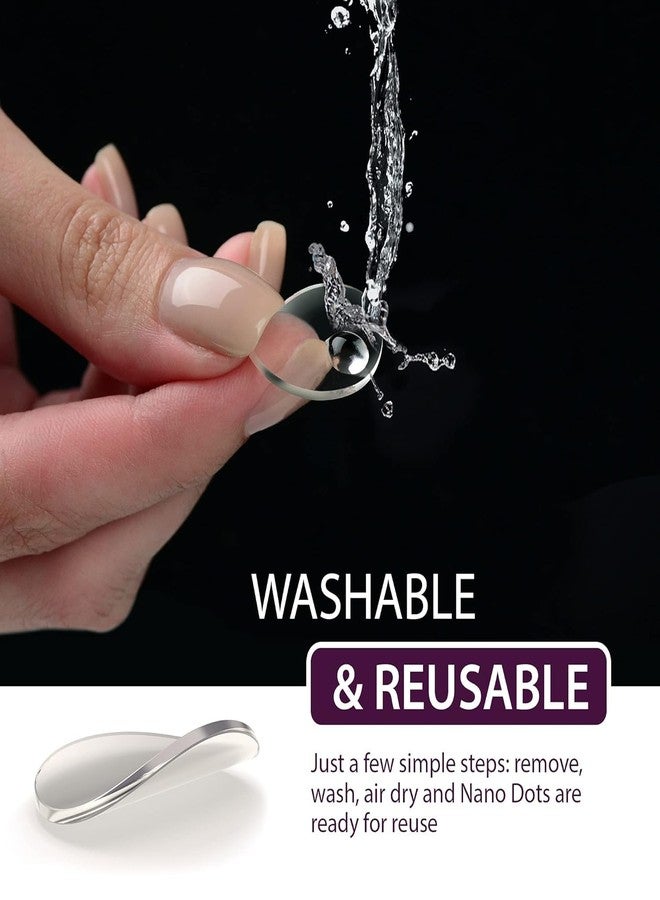 Roktry 8 PCS Die Cut Square Round Clear Circle Two Double Sided Self Adhesive Tape Transparent Sticky Dots Pads - Image 2