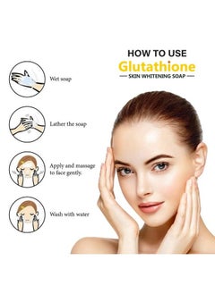 LA Organo Glutathione Soap For Skin Whitening Lightening And Brightening With Lemon Extracts Aloe Vera Kojic Acid Antiaging Dark Circle Sun Damage Corrector For Fair Skin (Pack Of 4)  - Image 5