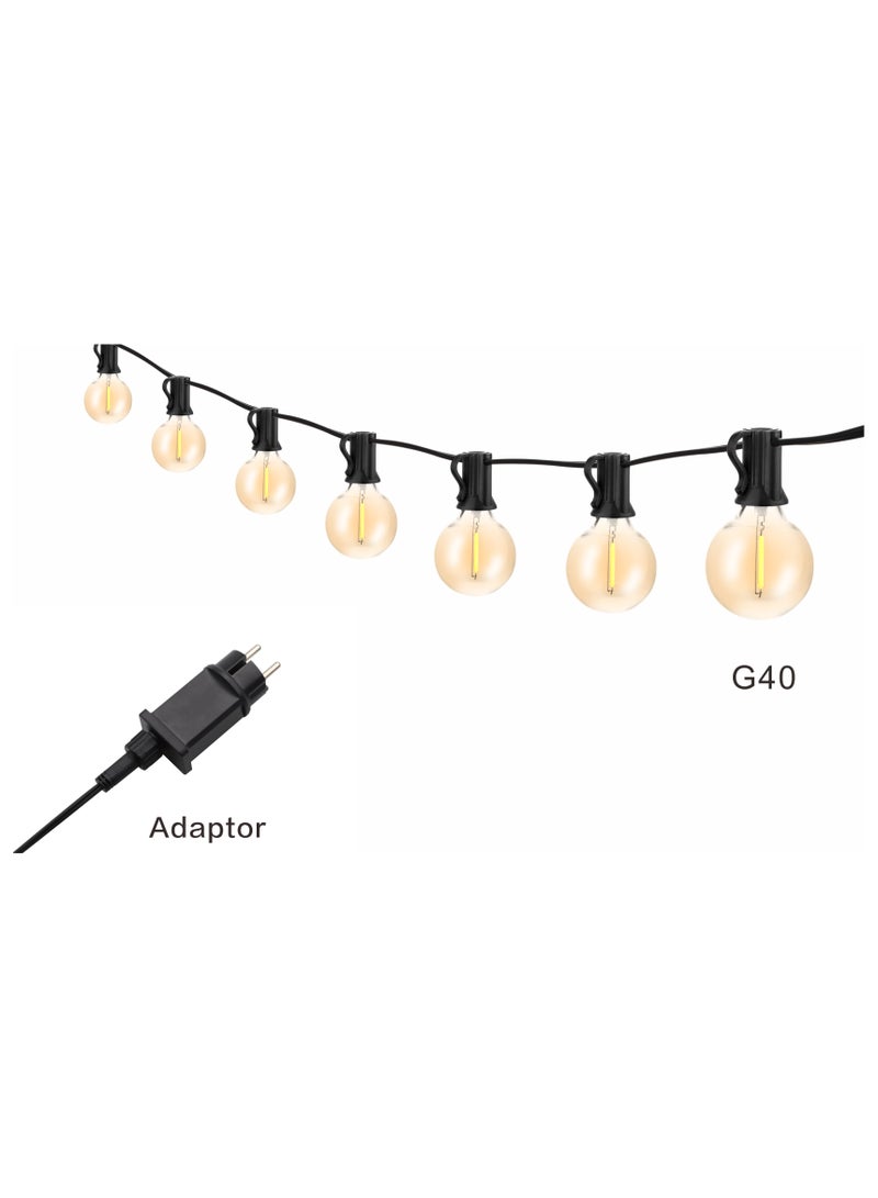 Smart Rahah Solar Powered  String Lights, 10M/33ft 1.2W 5V 1200mAh Auto On/Off Weatherproof Decorative Lighting for Garden  - Image 3