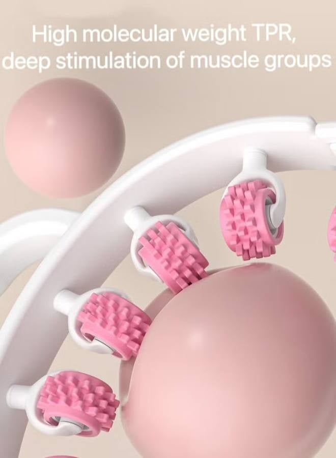 Waist and Leg slimming roller, Foam Roller - Fat Mass Massager,a Muscle Massage Tool for Thighs, Calves and arms,fitness 12-Wheel Yoga Massage, Soothes Calf Muscles, Souvenir for Women and Mothers - Image 2