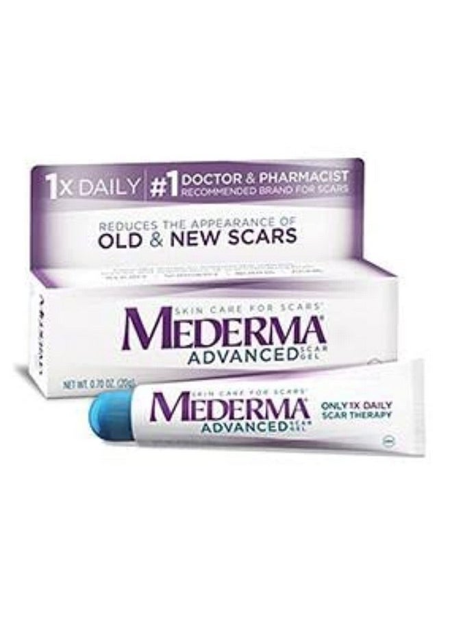 Mederma - Advanced Scar Gel - 1X Daily: Use Less, Save More - Reduces The Appearance Of Old & New Scars - #1 Doctor & Pharmacist Recommended Brand For Scars - 0.7 Ounce, 0.7 Ounce - Image 1
