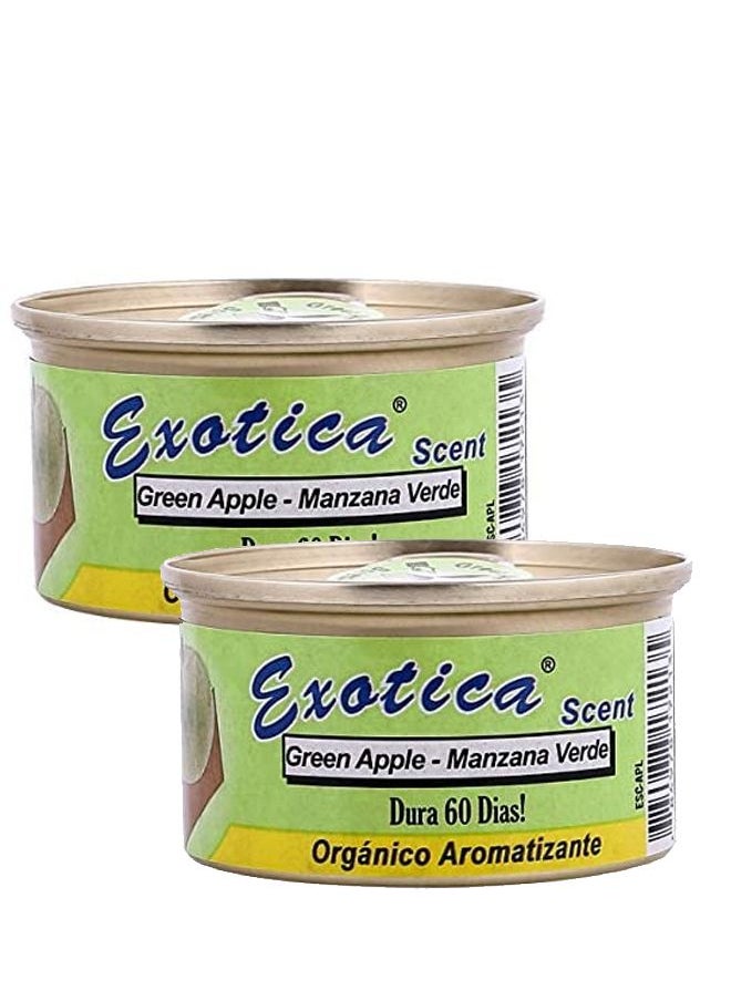EXOTICA EXOTICA Organic Air Freshener Value Pack 2 count - Green Apple Scent  - Image 1