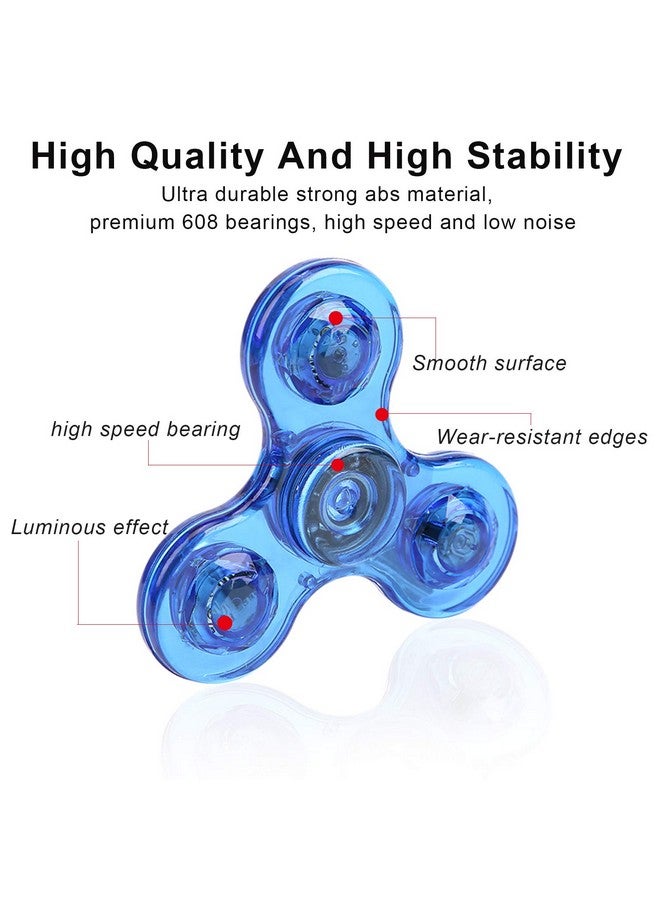 GIGILLI Fidget Spinners 6 Pack Led Light Up Fidget Spinners For Kids Party Favors Bulk Fidget Packs Glow In The Dark Party Supplies Goodie Bag Stuffers Classroom Prizes Return Gifts - Image 5