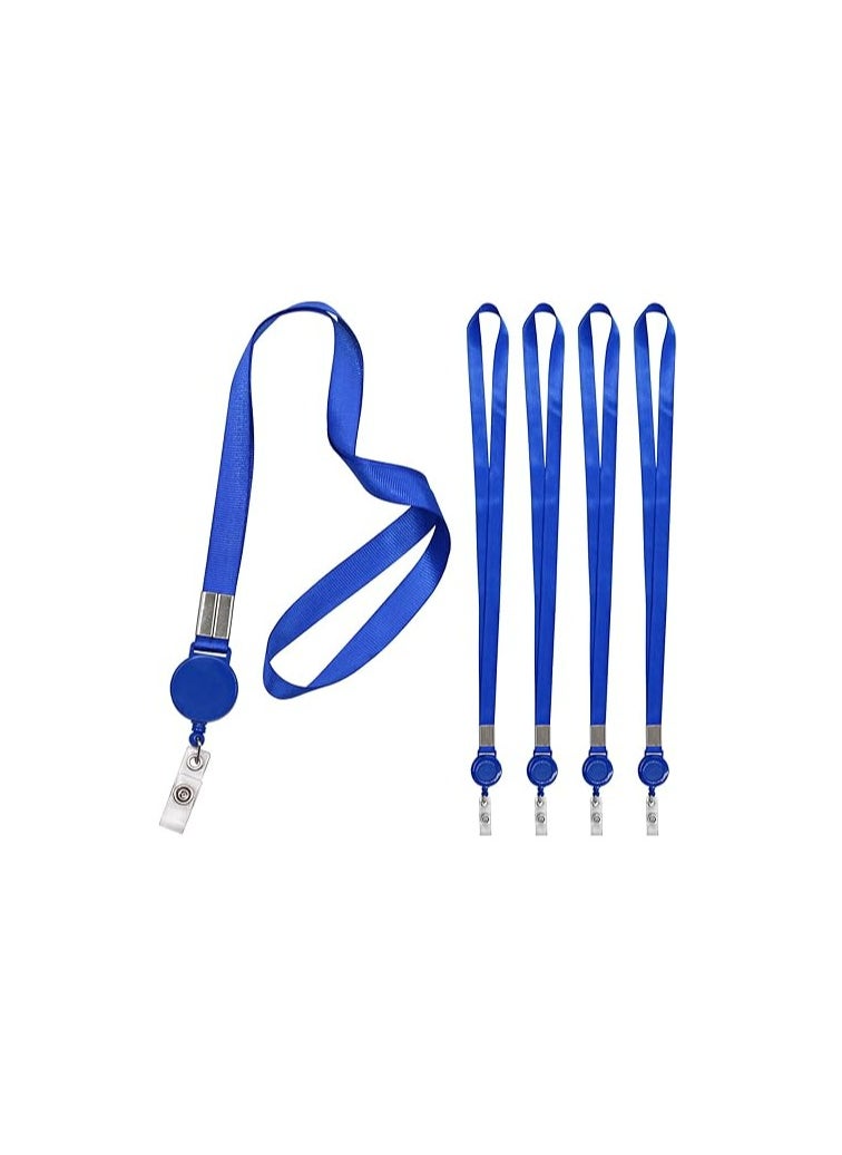 Oasisgalore 5 Pcs Key Chains Lanyards Neck Strap Lanyard for Key,Badge Holder(Blue)  - Image 1