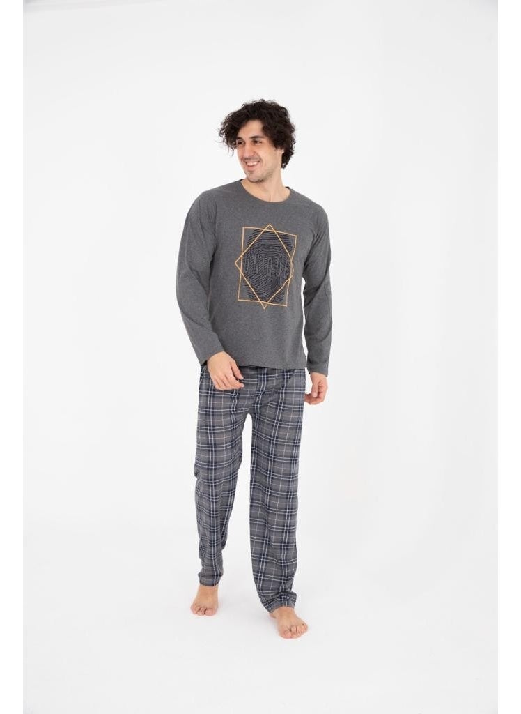 Men's Plaid Seasonal Pajama Set Long Sleeve - pzsku/ZBFF3FDD7298AC325AC11Z/45/_/1728635363/18e19dfb-8ca9-4c1a-a756-b9b56b5455a4