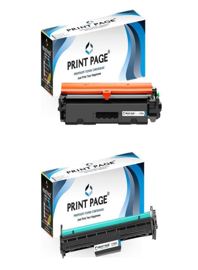 خرطوشة حبر 18A + وحدة أسطوانة تصوير 19A (عبوة مشتركة) متوافقة مع طابعات LJ Pro M104، M104a، M104w، M132، MFP M132a، MFP M132fn، MFP M132fw، M132nw، M132snw - Image 1