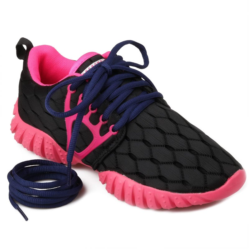 Puzeam 2 Pairs Oval Athletic Shoelaces 33 Colors 1/4" Half Round Shoe Laces for Sneakers - Navy Blue 80 - Image 3