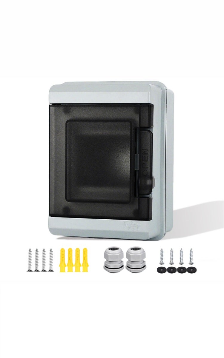 kashemano 3 Way Module，Electrical Distribution Box ,Distribution Protection Box with Wide-Angle Hinged Door,  IP65 Sealing - Image 1