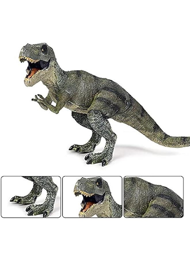 Generic - Dinosaur Toy Tyrannosaurus Rex, Realistic Dino Figure T-Rex Toy Plastic Educational Prehistoric Animal Dinosaur Figurines for Kids Toddlers (Green) - Image 1