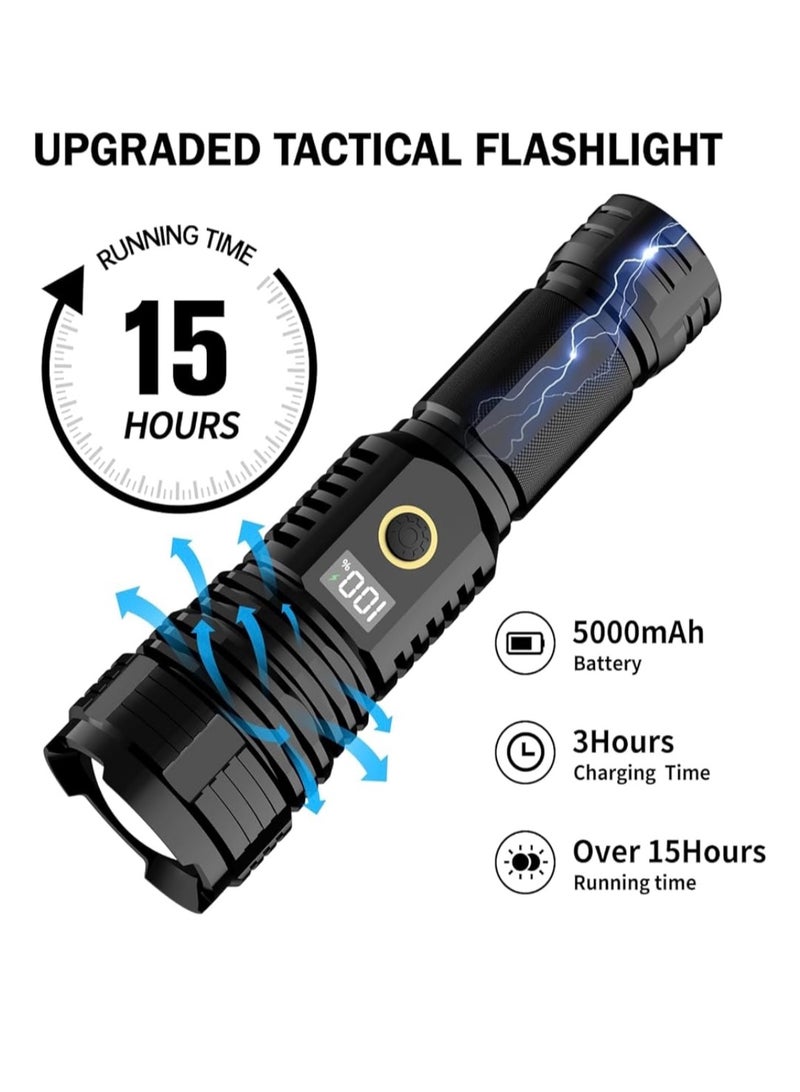 High brightness and powerful 100,000 lumens searchlight with the ability to use a portable power bank and contains a digital display to show the remaining charge - Image 2
