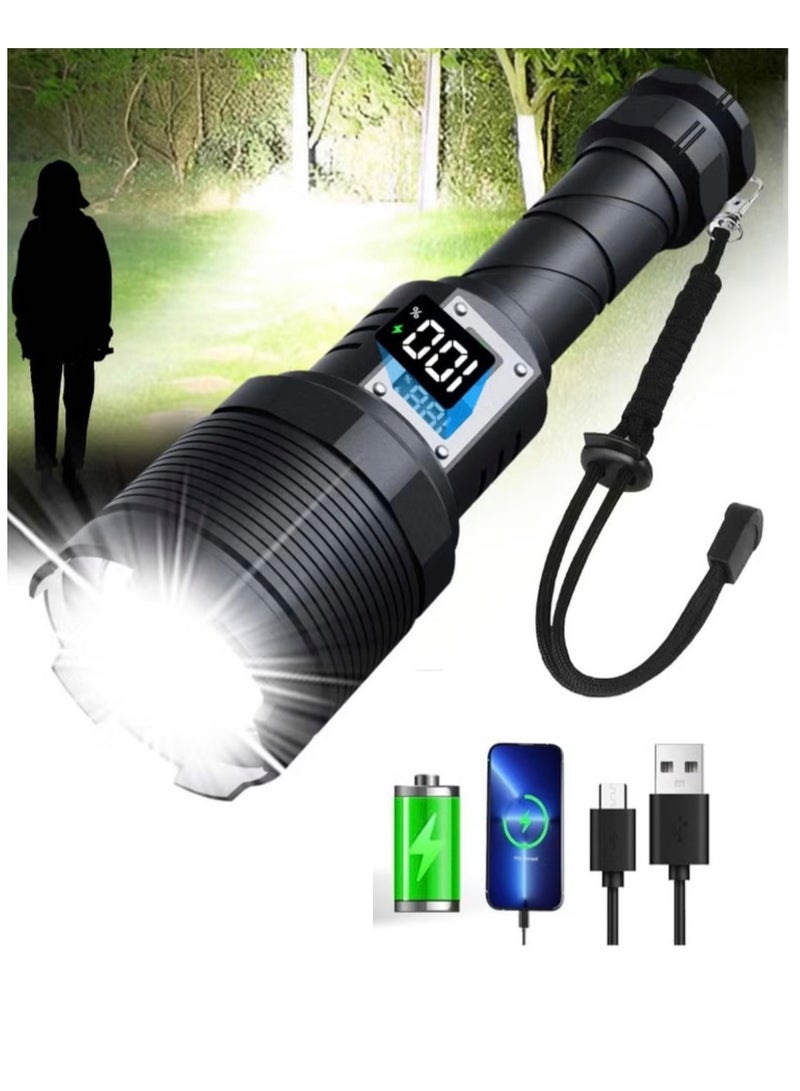 High brightness and powerful 100,000 lumens searchlight with the ability to use a portable power bank and contains a digital display to show the remaining charge - Image 1