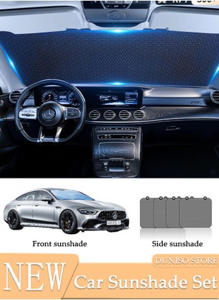 5-Piece Windshield Sunshade Set for Three-compartment Car Car Window Shade Front Windshield Shades UV Rays Sun Visor Protector Easy to Use Fits Windshields Keep Car Cool - pzsku/ZBFF457D5D31D386E974FZ/45/_/1705649450/88afad03-60ba-438a-abc8-33457ccd115d