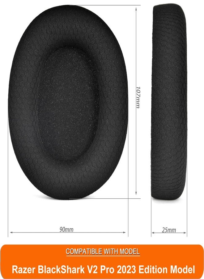 defean BlackShark V2 PRO 2023 Edition Ear Pads - defean Ear Cushion Replacement Compatible with Razer BlackShark V2 Pro 2023 Edition Model Wireless Gaming Headset (Does Not Fit 2020-2022 Model) - Image 3