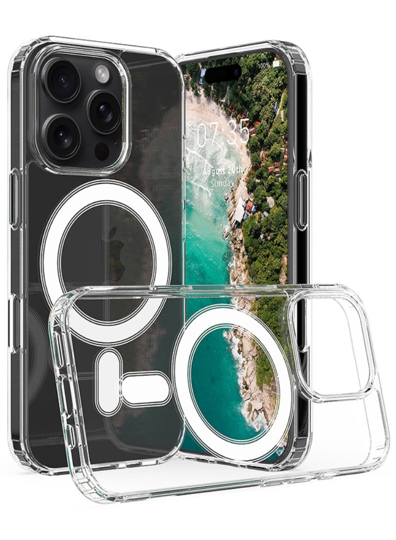 Theodor iPhone 16 Pro Max Case Mag Safe - N52 Magnet, Ultra-Thin, Drop Protection, Screen & Lens Protection, Crystal Clear Only iPhone 16 Pro Max Cover - Image 1