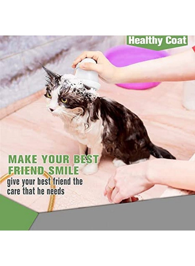 Pet Bath & Massage Brush Shampoo Dispenser For Daily Grooming For Short And Long Hair With Free Grooming Hand Brush - Image 5
