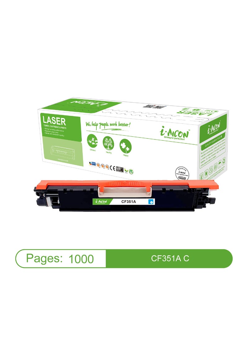 i-Aicon Compatible Laser Toner Cyan (HP CF351A | 130A / CE311A | 126A / Canon 129/329/729) - Image 1