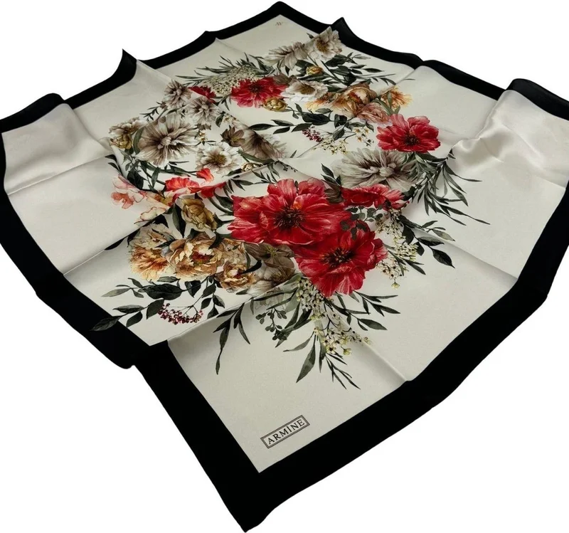 ARMINE Silk Scarf 8952DS-02- Sura Ipek