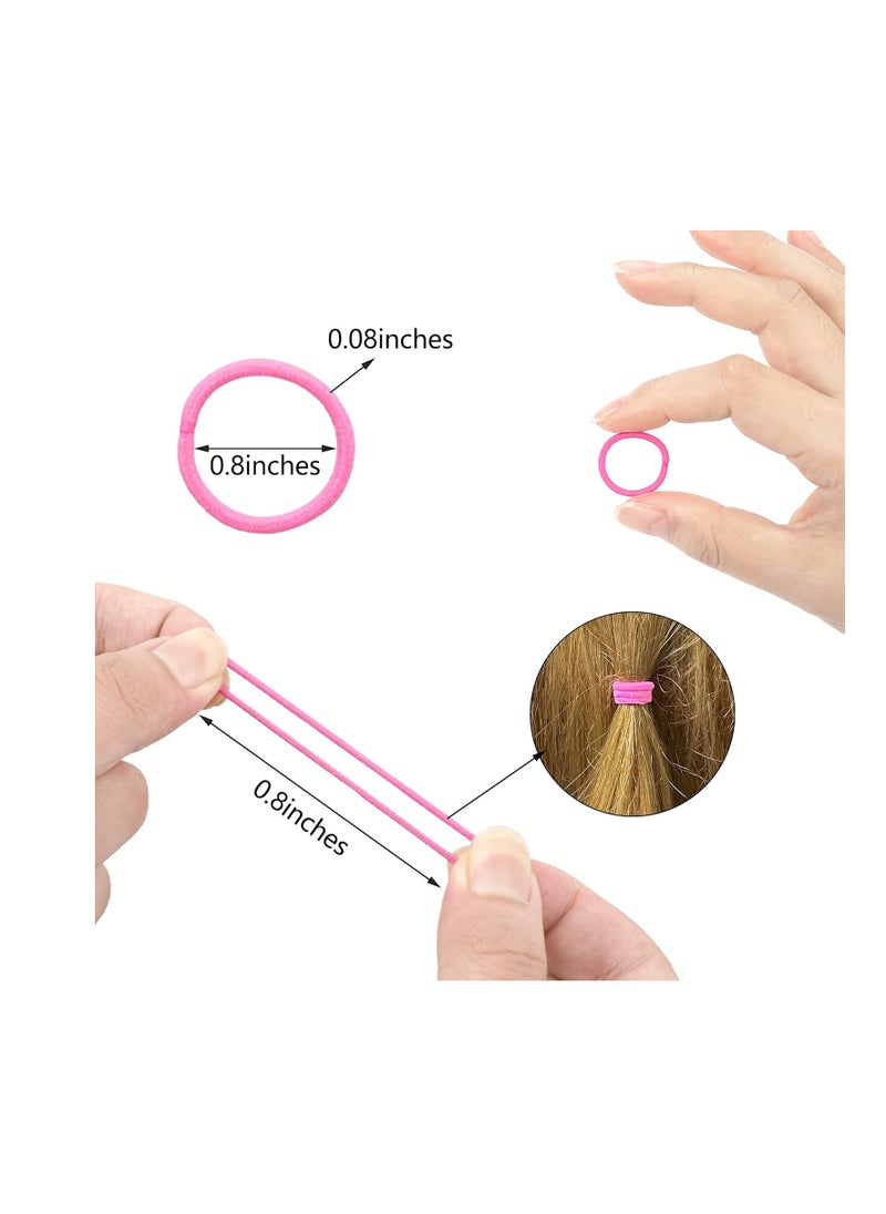CELLOT - CÉLLOT 360PCS Baby Hair Ties, 36 Multicolors Elastic Hair Ties,2cm in Diameter No Crease Finger Rubber Hair Elastics,Small Thin Hair Ponytail Holders Hair Accessories for Baby Girls Toddlers Kids - Image 1