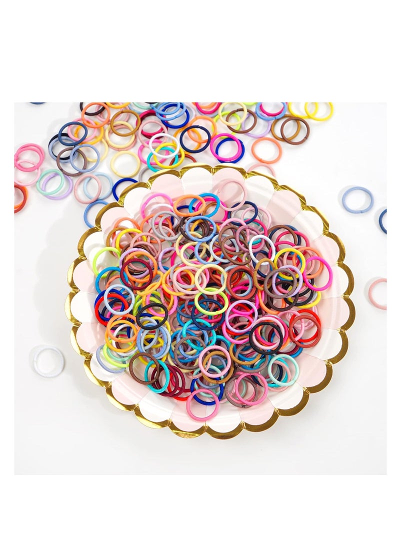 CELLOT - CÉLLOT 360PCS Baby Hair Ties, 36 Multicolors Elastic Hair Ties,2cm in Diameter No Crease Finger Rubber Hair Elastics,Small Thin Hair Ponytail Holders Hair Accessories for Baby Girls Toddlers Kids - Image 1