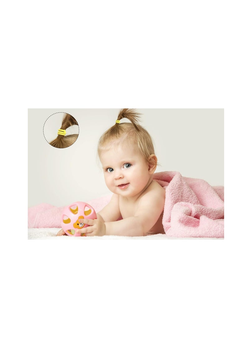 CELLOT - CÉLLOT 360PCS Baby Hair Ties, 36 Multicolors Elastic Hair Ties,2cm in Diameter No Crease Finger Rubber Hair Elastics,Small Thin Hair Ponytail Holders Hair Accessories for Baby Girls Toddlers Kids - Image 1