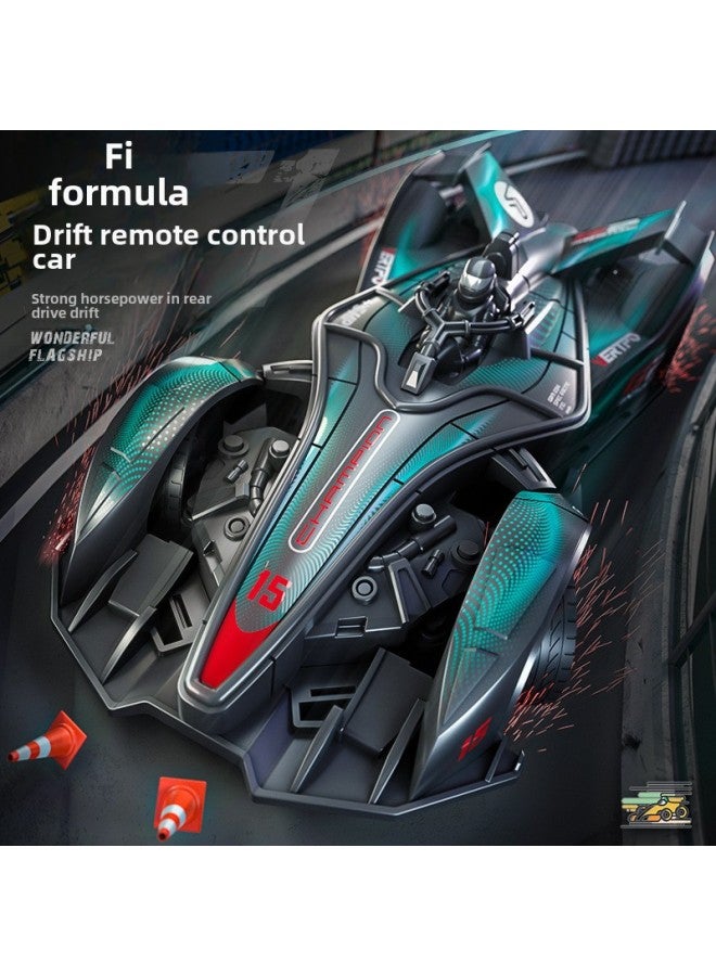 Formula F1 Remote Control Car Rc Racing Car Four-wheel Drive Drift Boy Toy Charged Electric Sports Car Children's Toy-Color:Formula F1 Remote Control Car 【blue】】-Proportion:Three Battery Life - Image 4