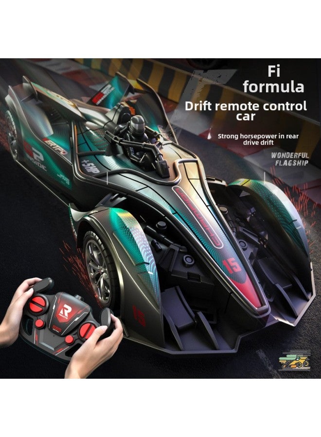 Formula F1 Remote Control Car Rc Racing Car Four-wheel Drive Drift Boy Toy Charged Electric Sports Car Children's Toy-Color:Formula F1 Remote Control Car 【blue】】-Proportion:Three Battery Life - Image 3