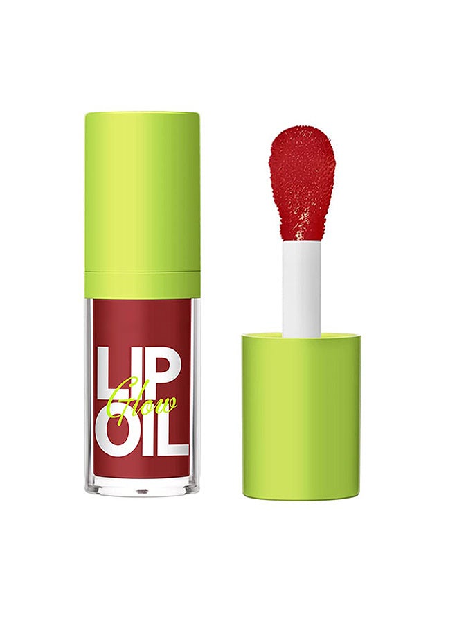 Googeer Big Brush Head Lip Oil, Ultra-Hydrating & Nourishing, Smooth Glossy Finish Lip Glow Oil, Shiny and Vegan Tinted Lip Gloss, Non-Sticky Formula(PASSION) - Image 1