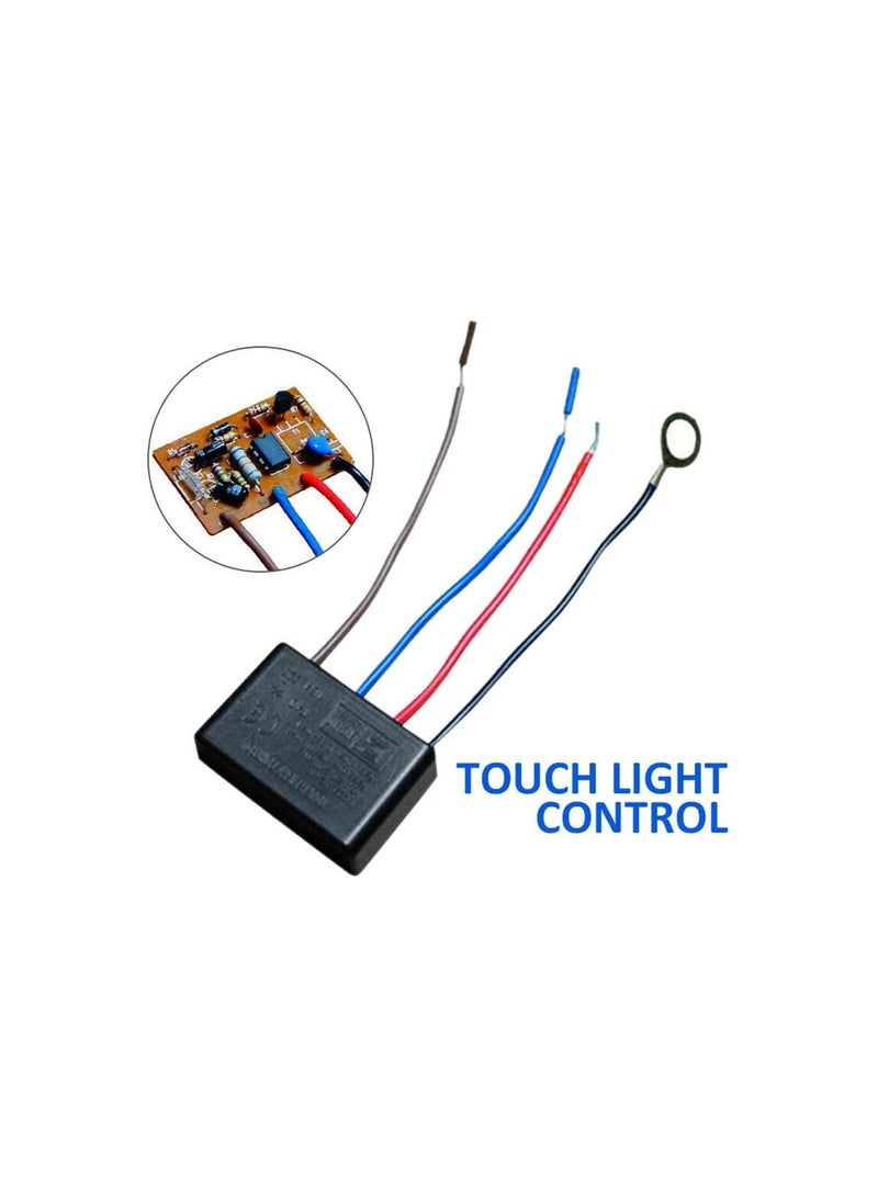 Touch Light Dimmer Switch Control Sensor, Table Lamp No Noise Universal 3 Way Dimmer Durable Module 220V Switch Control
