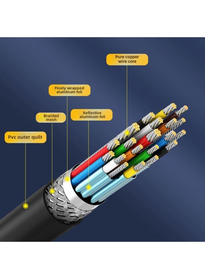 Type-c To Dp Two-way Mutual Conversion Audio Cable Projection Screen Cable 8k60hz Mobile Phone Notebook With Large Screen C To Dp Cable-Color:Aluminum Alloy 2 M [4K60HZ]]  - Image 3