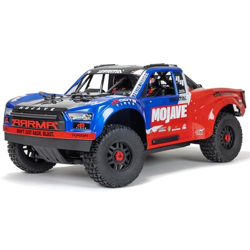 ARRMA شاحنة ARRMA Mojave RC 4X4 4S BLX مقاس 18 شاحنة صحراوية RTR البطارية والشاحن غير متضمنين أزرق أحمر ARA4404T2 - Image 1