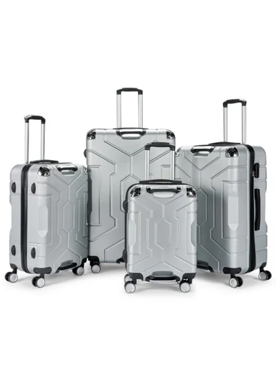 LIMRA Travel bag set consisting of 4 luggage bags, size 32"/28"/24"/20 inchesSilver