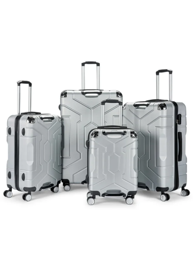 LIMRA Travel bag set consisting of 4 luggage bags, size 32"/28"/24"/20 inchesSilver