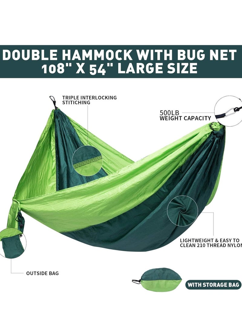 KCDMBUE Waterproof Outdoor Camping Hammock, Ultra-Light Nylon Travel Hammock, 300kg Load Capacity for Beach, Hiking, and Backpacking  - Image 2