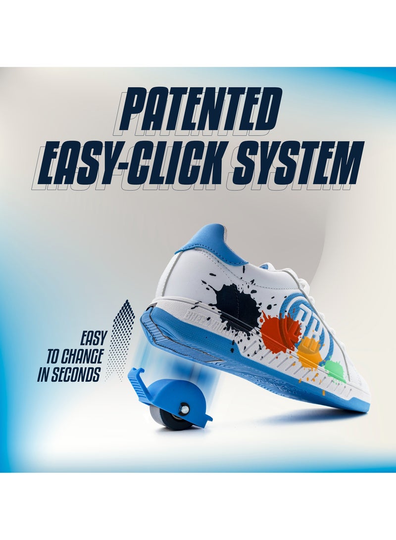 BREEZYROLLERS BREEZY ROLLERS shoes with wheels for children, Roller skates sneakers kids, From children's street shoes to roller skates in a few seconds, Patented click system, Trainers with wheels for girls & boys - Image 2