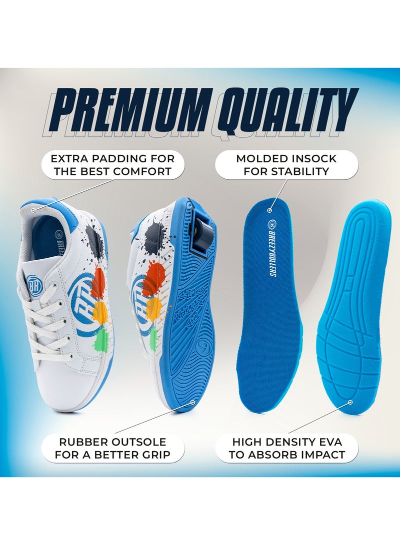 BREEZYROLLERS BREEZY ROLLERS shoes with wheels for children, Roller skates sneakers kids, From children's street shoes to roller skates in a few seconds, Patented click system, Trainers with wheels for girls & boys - Image 5