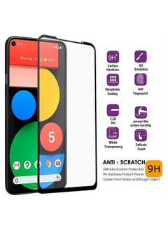 CATANES واقي شاشة Google Pixel 5 مضاد للخدش من الزجاج المقوى شفاف عالي الدقة من الحافة إلى الحافة تغطية كاملة 9H غلاف ملائم للجراب مقاس 6.0 بوصة  - Image 3