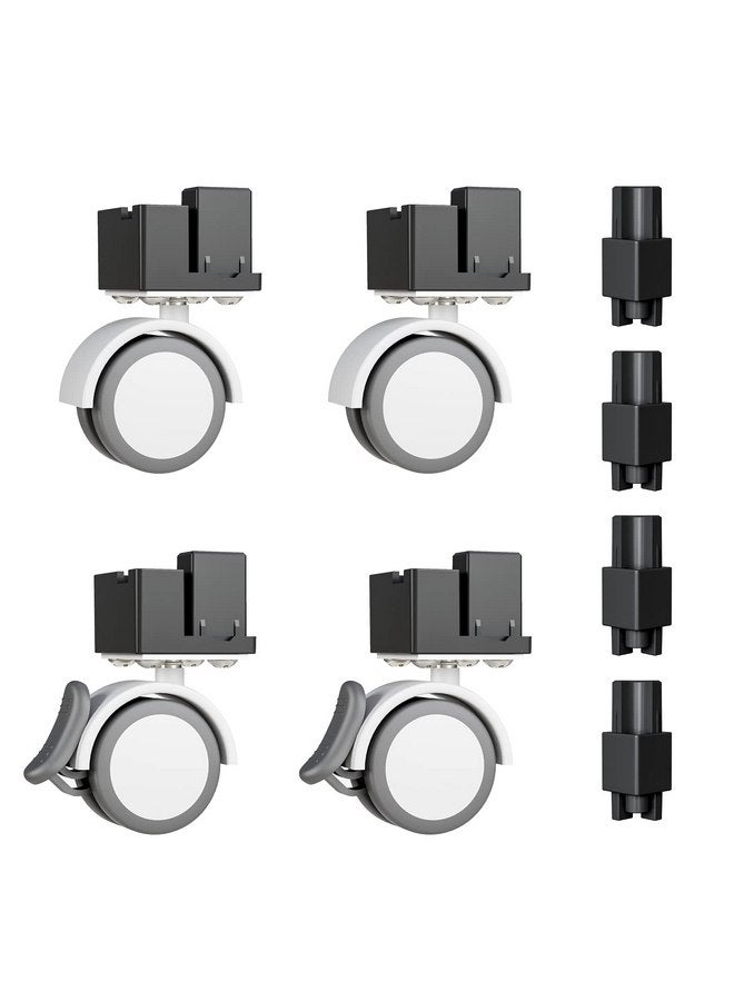 BUCATSTATE Cage 2.0 Universal Wheel & Stacking Accessories, Cage 2.0 Accessories That Support Moving and Stacking, Only for Bucatstate Metal Cages 2.0, Not for Cage 3.0 (Black) - Image 1