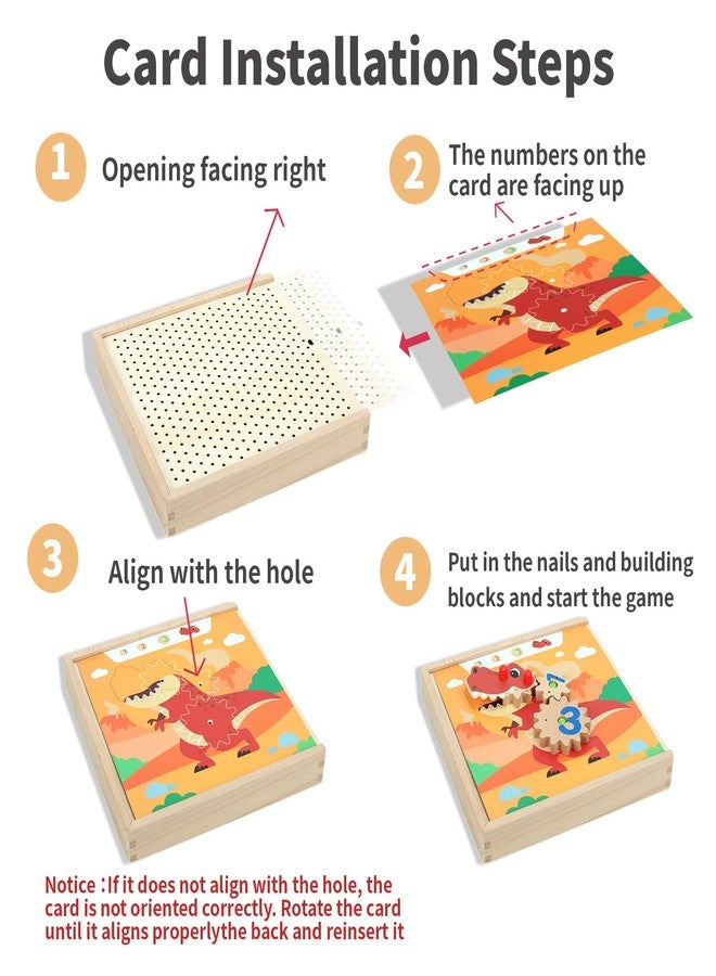 GEMEM Montessori Gear Puzzle Game,Gears Toy,Montessori Screw Board Toy, Wooden Gear Building Set for Kids Ages 3-8,STEM Educational Toys for Fine Motor Skills Development - Image 2