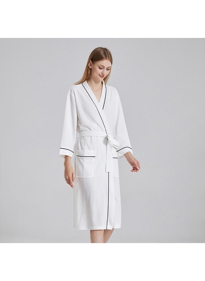 Arabest Bathrobes Lightweight Kimono Bathrobes Short Knit Bathrobes Soft Sleepwear Casual Loungewear Super Soft Highly Absorbent Unisex Bathrobes Great for Everyday Use  - Image 4