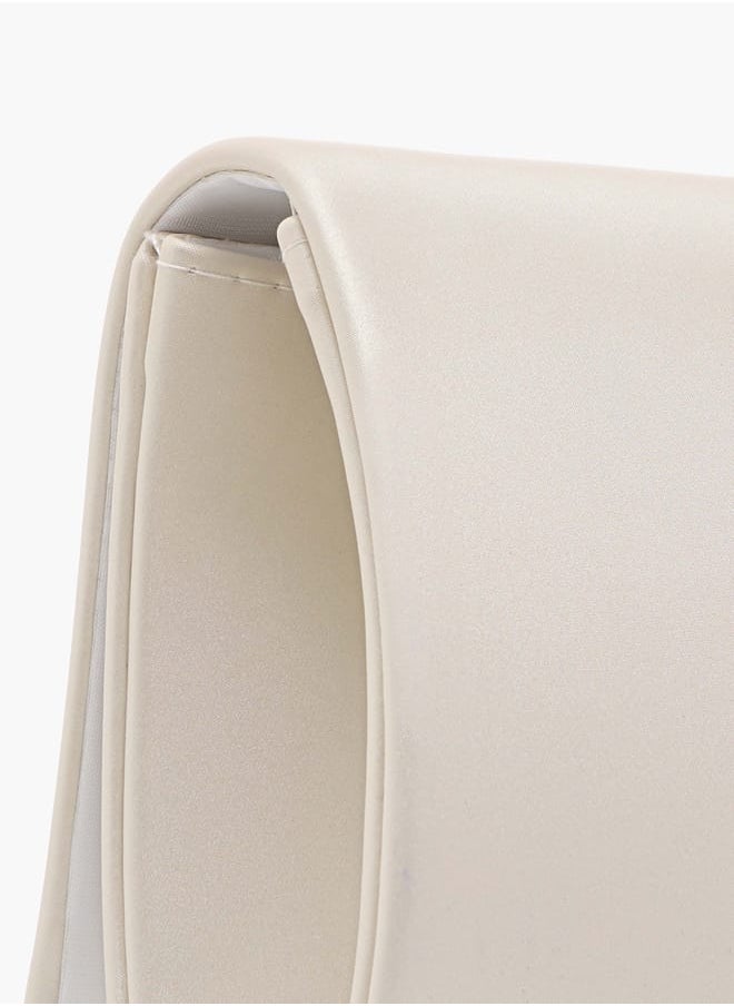 Flora Bella By Shoexpress Women Embellished Clutch with Button Closure and Chain Strap  - Image 5