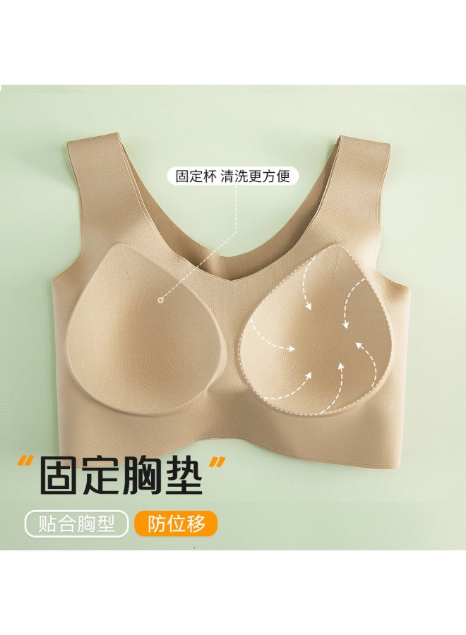 Fenton Outerwear-ready seamless Fixed Cup Anti-sag Comfort Yoga Top With Built-in Sports Bra For Women - Image 5