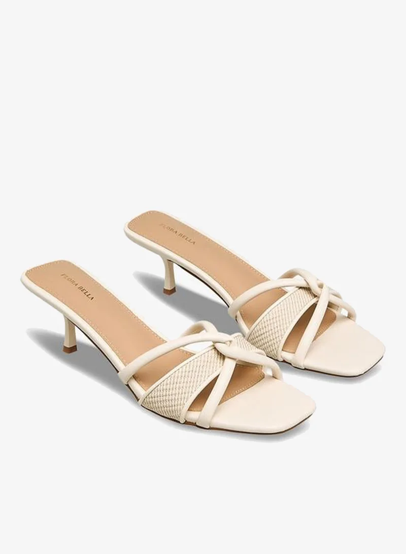 فلورا بيلا من شو إكسبرس صنادل فلورا بيلا النسائية بكعب واسع وحزام بعقدة